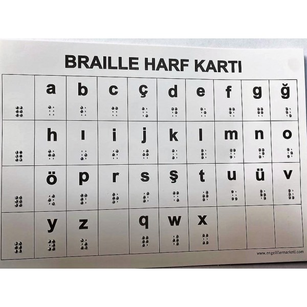 Брайль ÖĞRETİM KARTLARI MİNİ SETİ