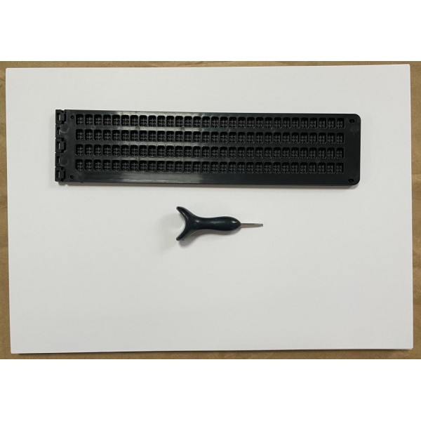 Брайль Yazı Seti -1 (4 Satır Tablet-Kalem-50 Adet Kağıt)