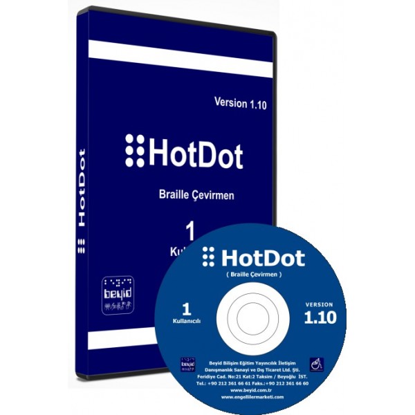 HotDot Брайль Çeviri программа