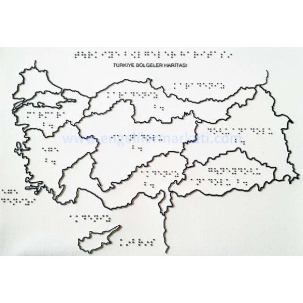 рельефный Türkiye картыı - 8 картаlı Set