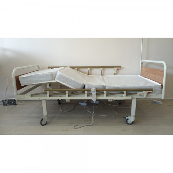 PY159 2 Motorlu MDF Tabanca Hasta Karyolası + 4 Parçalı Yatak