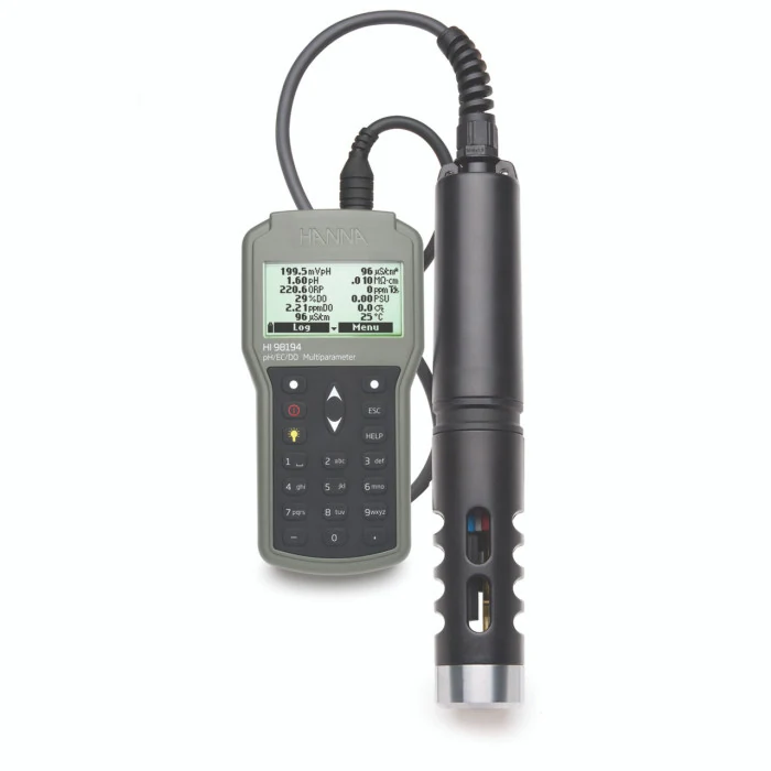 Multifunctional meter Hanna HI98194 - pH, electrical conductivity, oxygen, etc.
