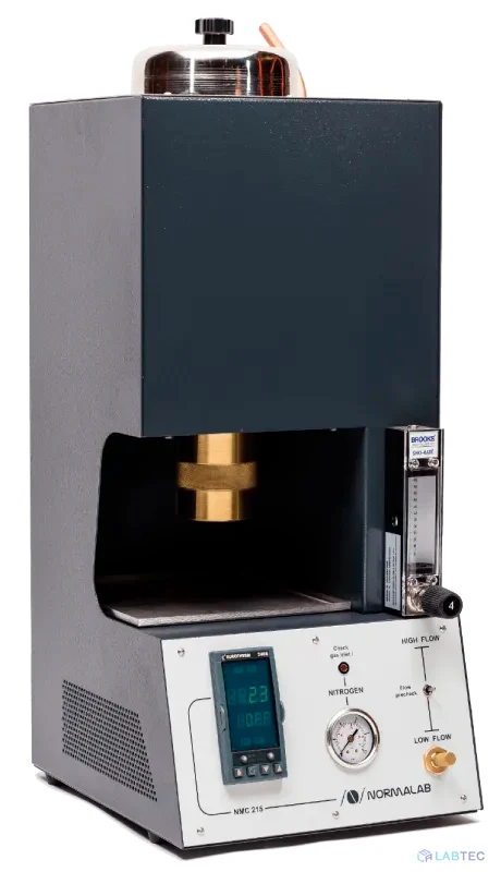 NMC 215 is a semi-automatic microcarbon residue analyzer (Micro Conradson)